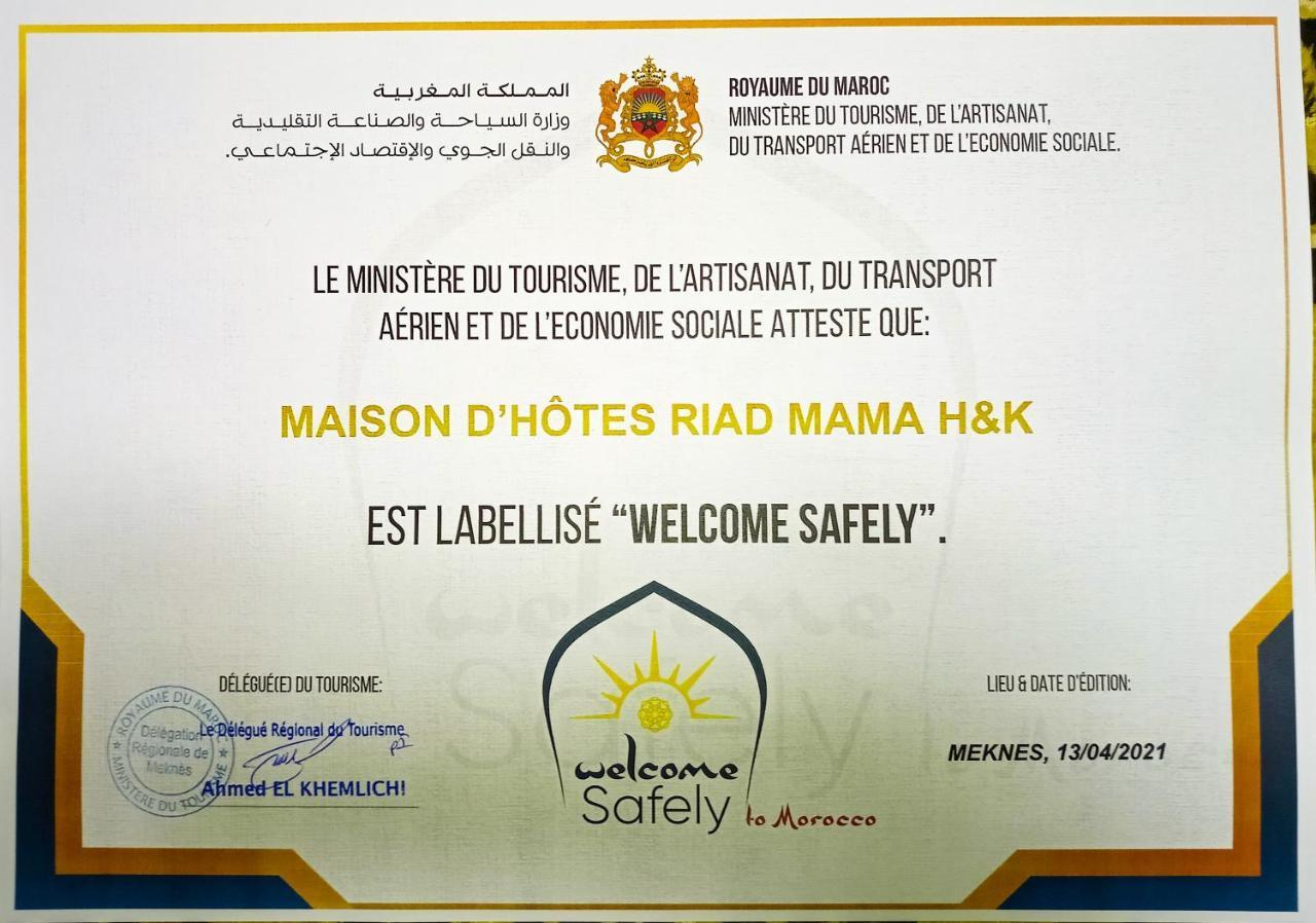 Riad Mama H&K Meknès Zewnętrze zdjęcie